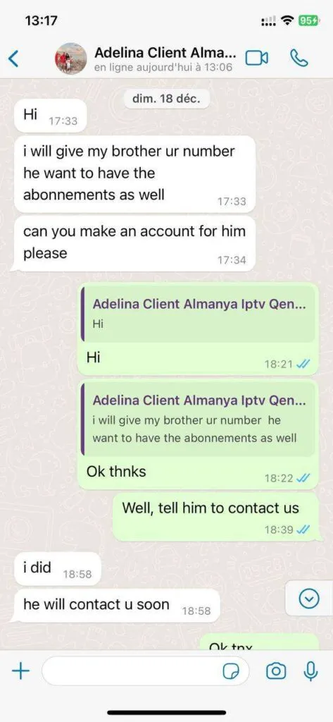 WhatsApp customer support chat screenshot 5